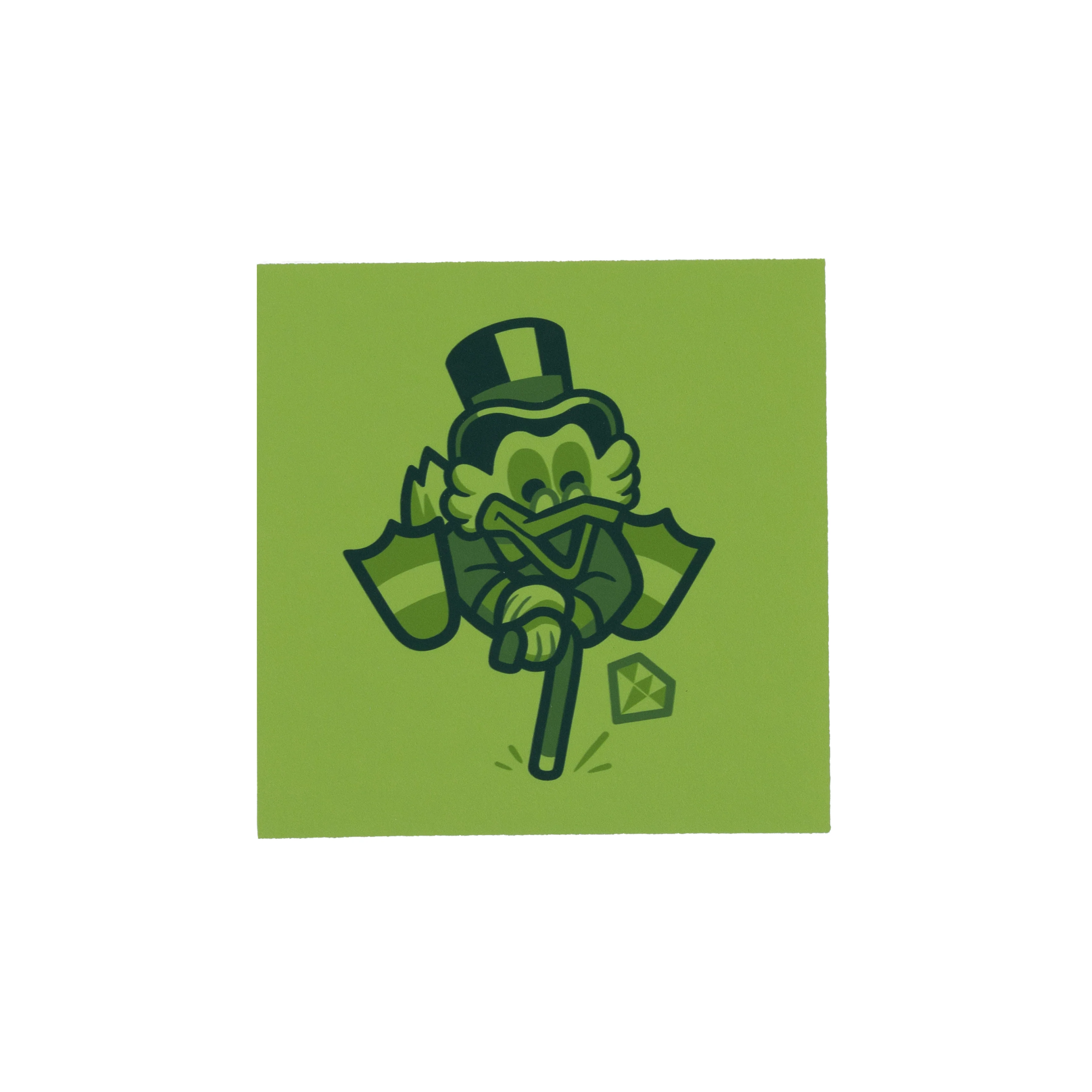 12 Green Glow Scrooge PRINT by Andrew Kolb