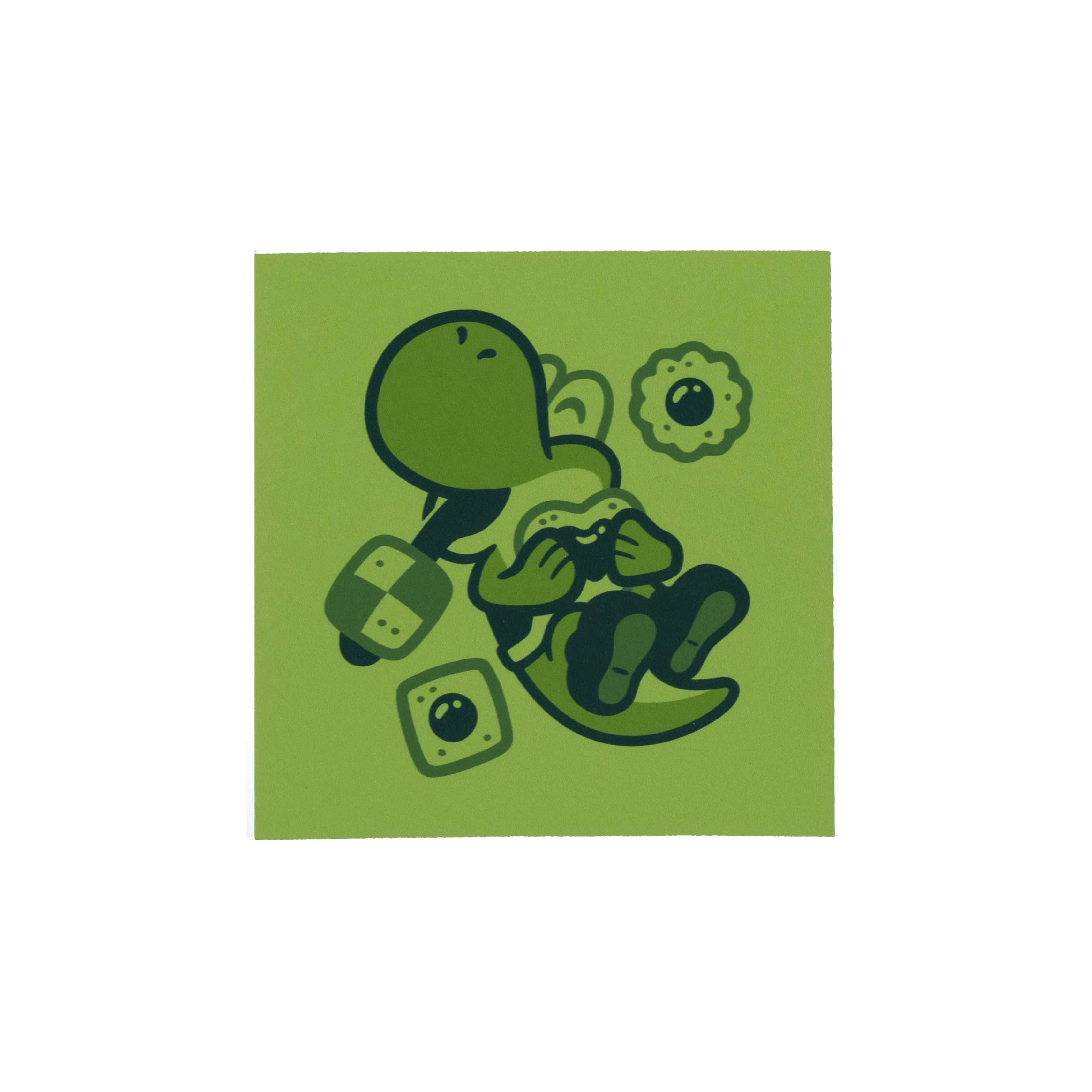 14 Green Glow Yoshi PRINT by Andrew Kolb