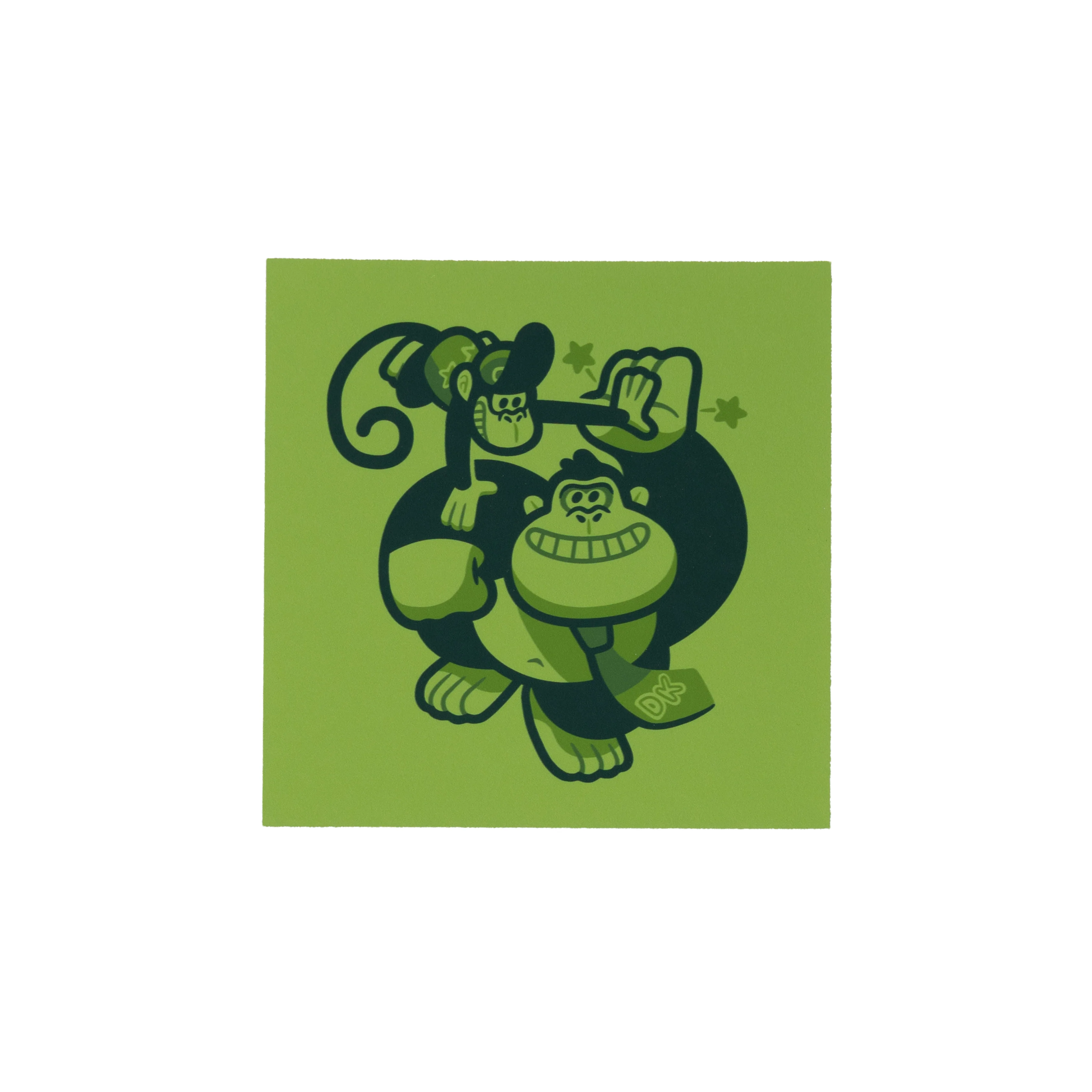 6 Green Glow Donkey Kong PRINT by Andrew Kolb