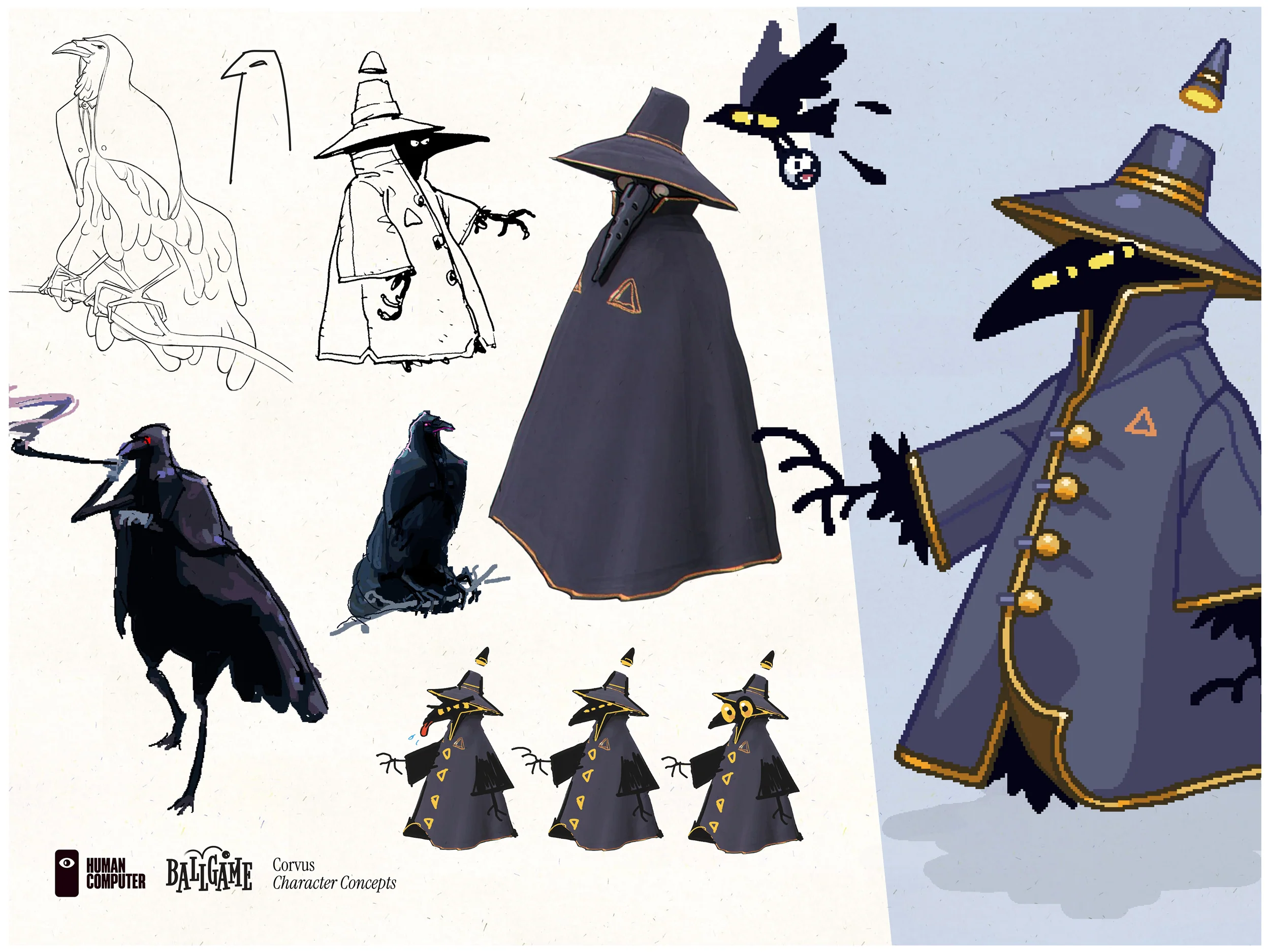 Ballgame - Character Art: Corvus