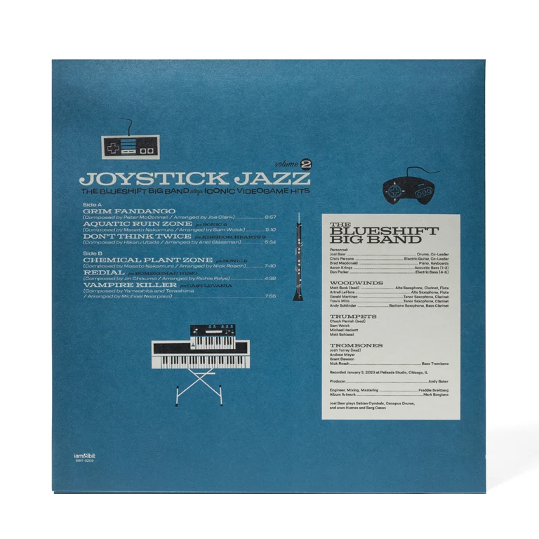 Joystick Jazz: The Blueshift Big Band Plays Iconic Video Game Hits (Vol. 2) Vinyl Soundtrack - Image 10