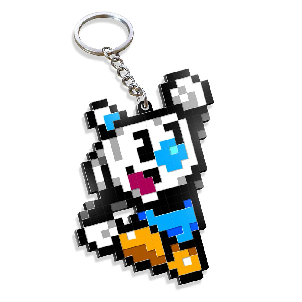 Mighty Cuphead Adventure Pixel Art Keychain Blind Box - Image 4