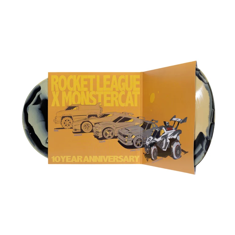 Rocket League x Monstercat: 10 Year Anniversary 2xLP (Retail Solid Black & Custard Vinyl) - Image 14