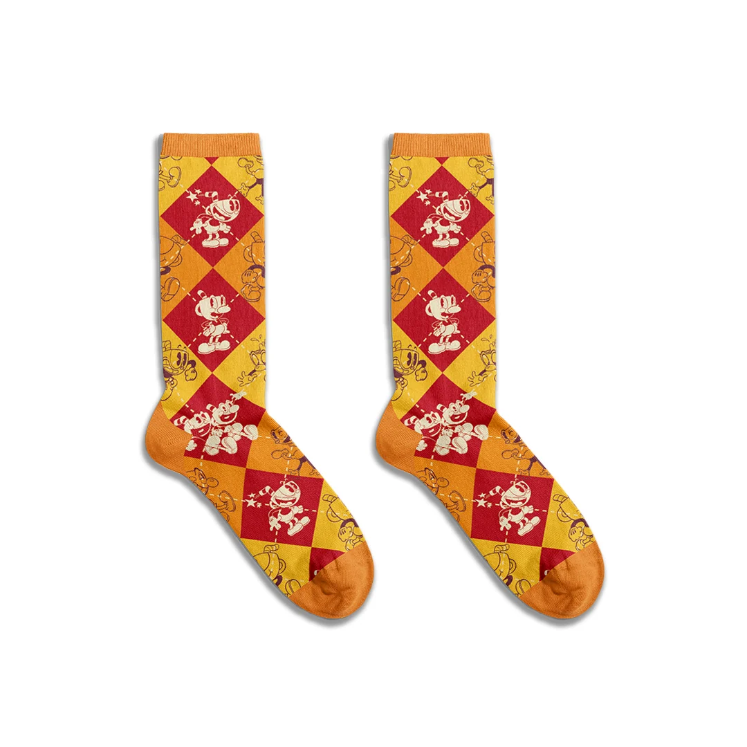 The Cuphead Show! Super Comfy Argyle Socks - Image 4