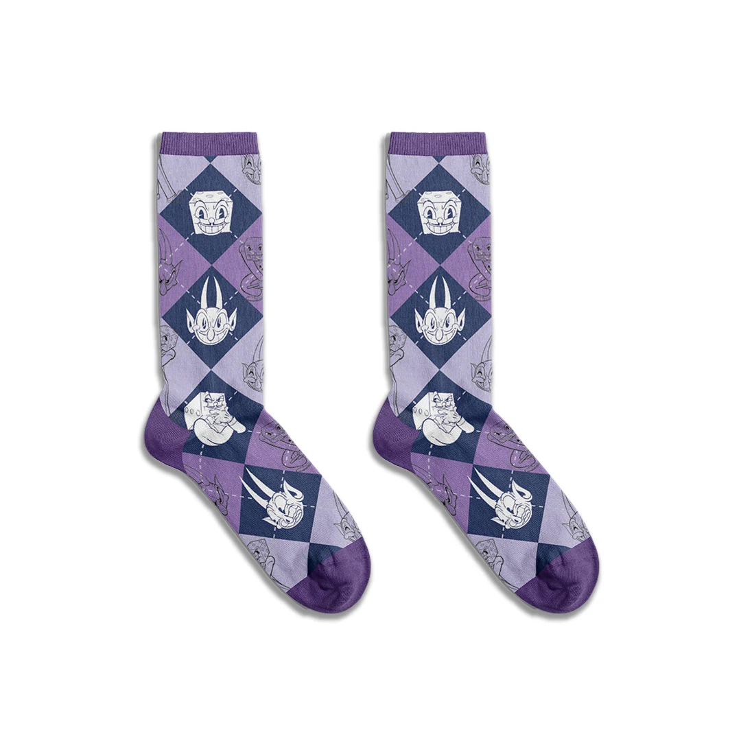 The Cuphead Show! Super Comfy Argyle Socks - Image 5