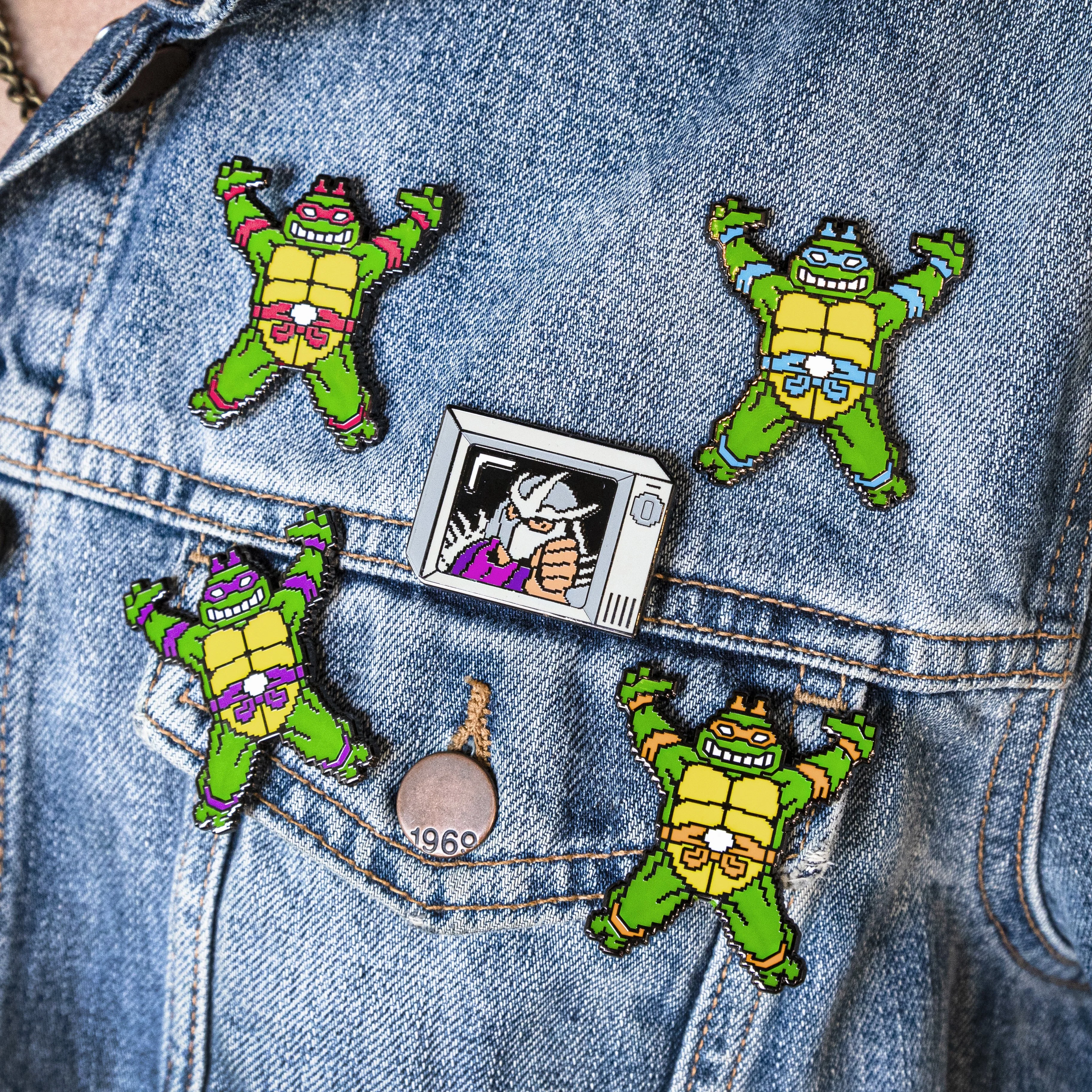 Turtles in Time: Shred Head TV Pin - Image 3