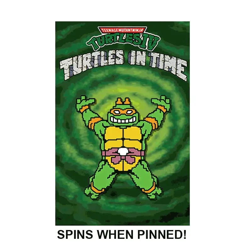Turtles in Time: Spinning Turtle Pin - Image 3